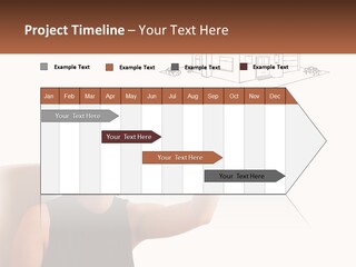 A Woman Writing On A Board With A Marker PowerPoint Template