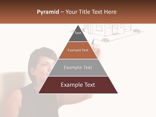 A Woman Writing On A Board With A Marker PowerPoint Template