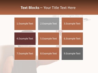 A Woman Writing On A Board With A Marker PowerPoint Template