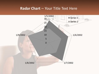 A Woman Writing On A Board With A Marker PowerPoint Template