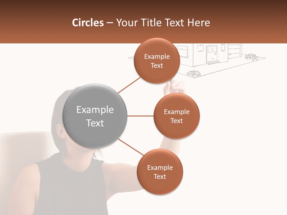 A Woman Writing On A Board With A Marker PowerPoint Template