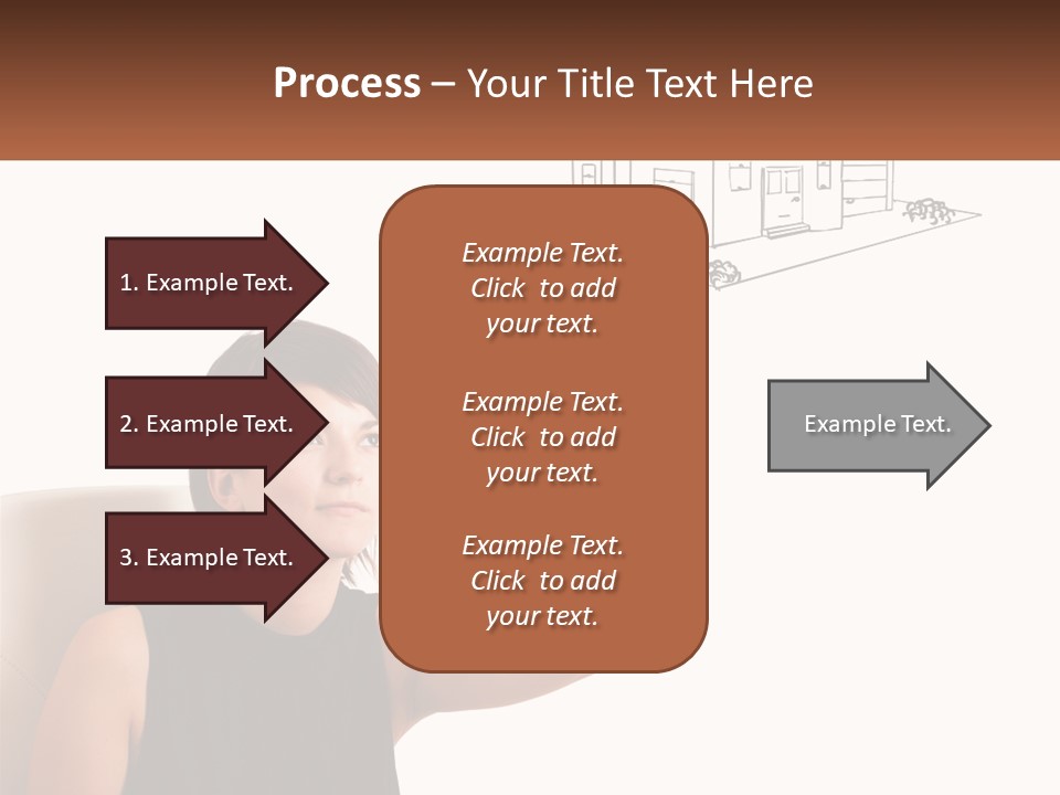A Woman Writing On A Board With A Marker PowerPoint Template