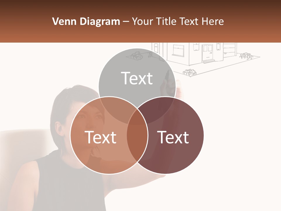 A Woman Writing On A Board With A Marker PowerPoint Template