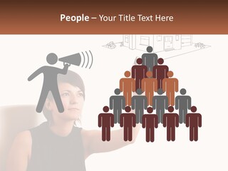 A Woman Writing On A Board With A Marker PowerPoint Template