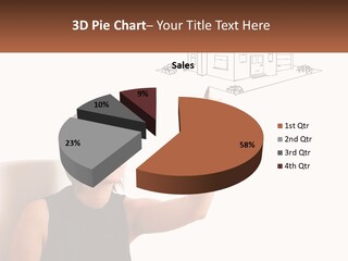 A Woman Writing On A Board With A Marker PowerPoint Template