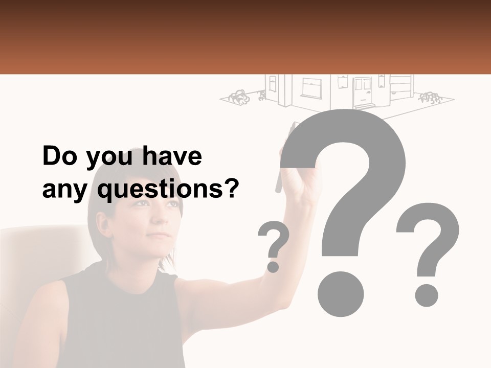 A Woman Writing On A Board With A Marker PowerPoint Template