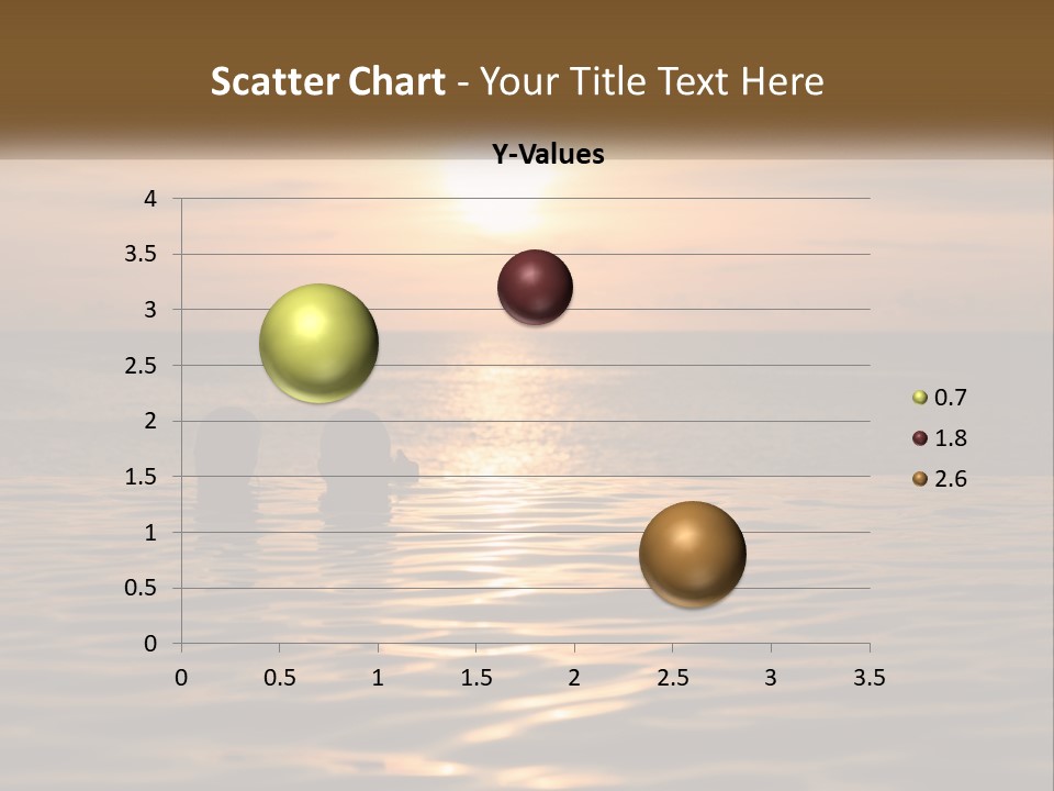 Two People In The Water At Sunset Powerpoint Template PowerPoint Template