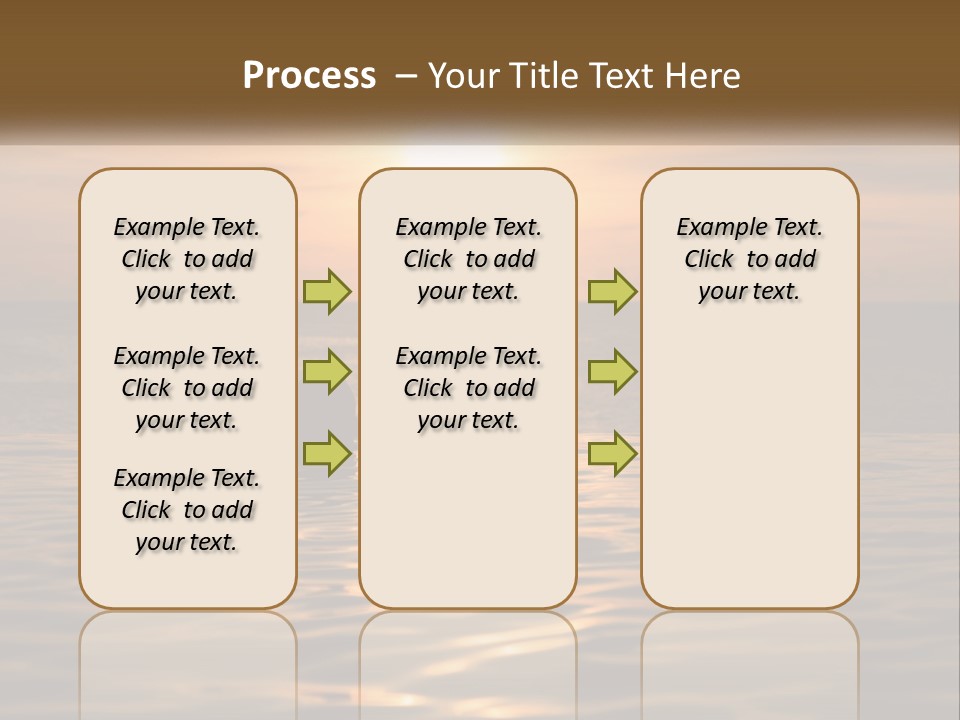 Two People In The Water At Sunset Powerpoint Template PowerPoint Template