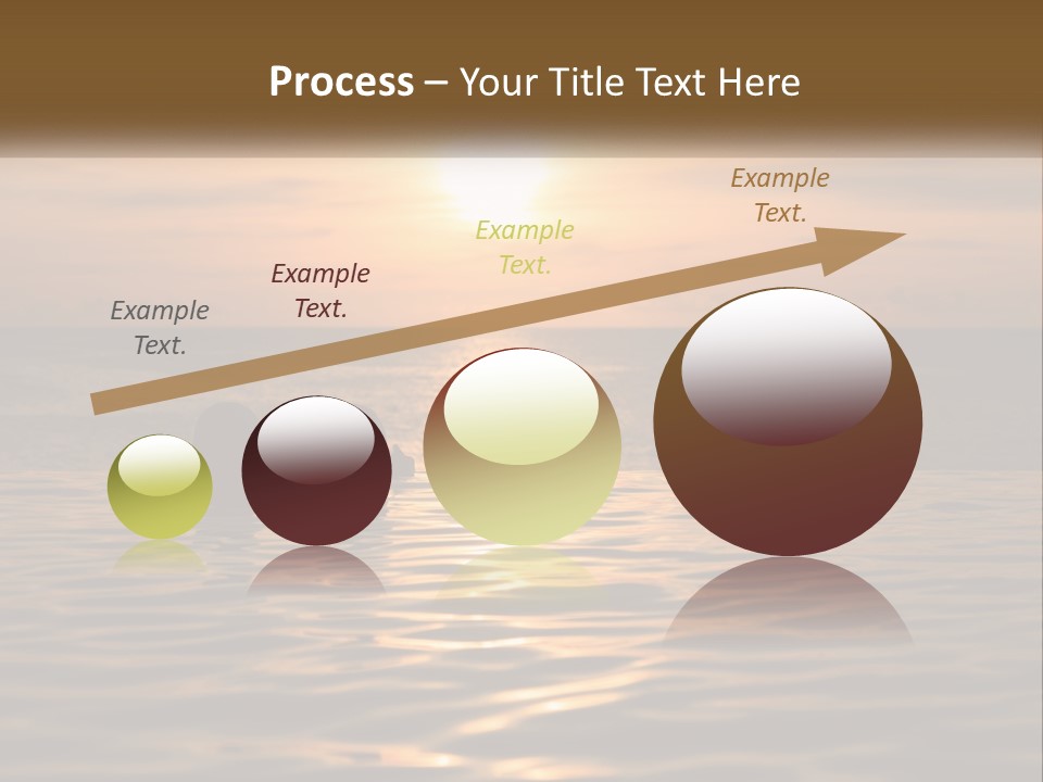 Two People In The Water At Sunset Powerpoint Template PowerPoint Template