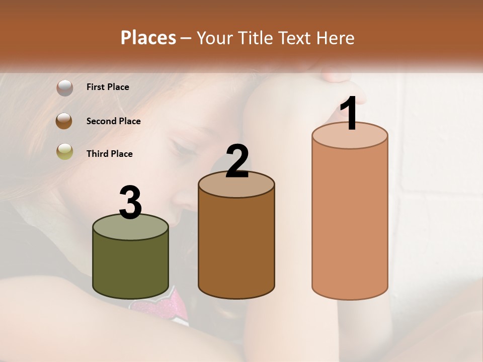 A Young Girl Is Holding Her Head In Her Hands PowerPoint Template