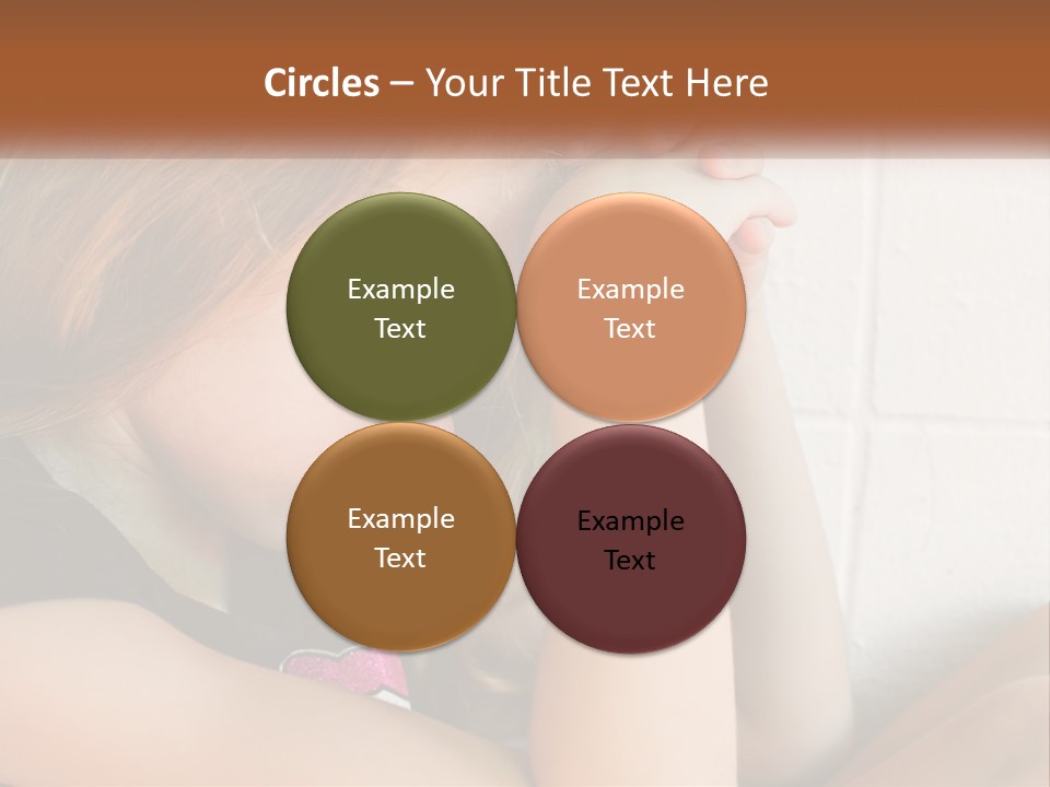 A Young Girl Is Holding Her Head In Her Hands PowerPoint Template