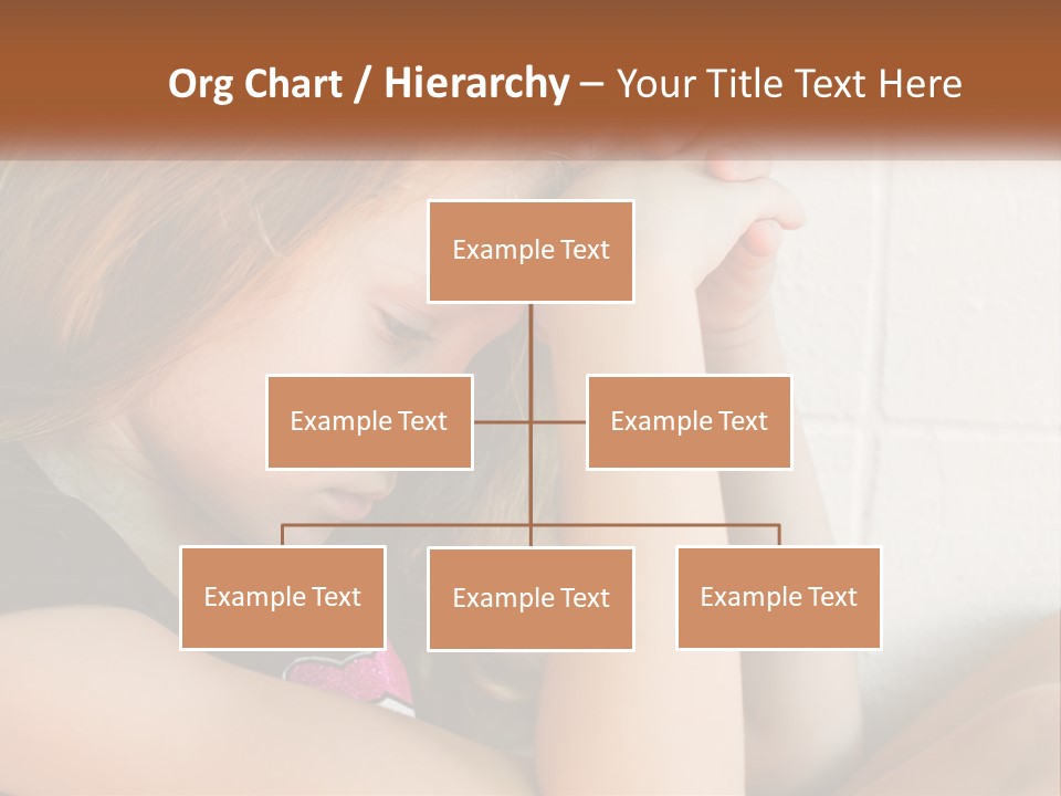 A Young Girl Is Holding Her Head In Her Hands PowerPoint Template