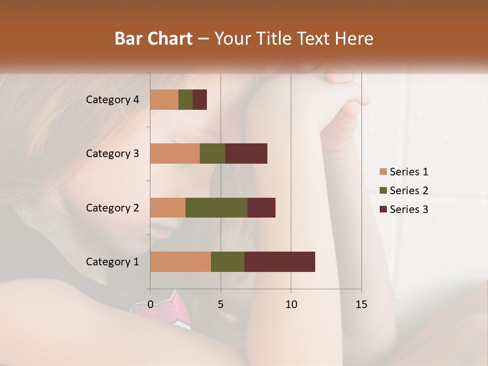 A Young Girl Is Holding Her Head In Her Hands PowerPoint Template