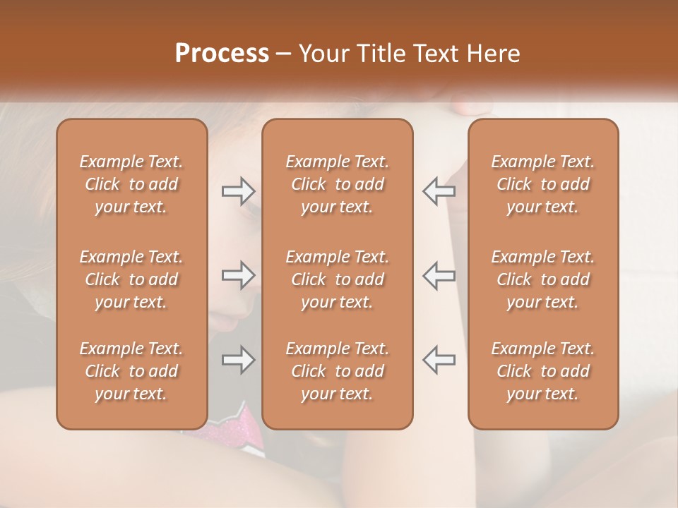 A Young Girl Is Holding Her Head In Her Hands PowerPoint Template