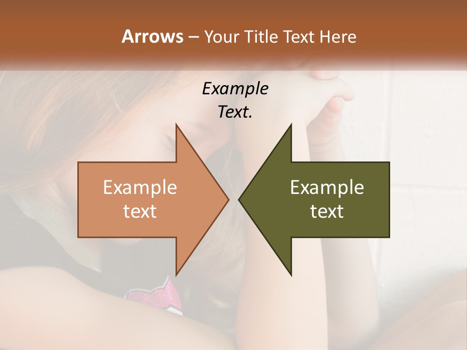 A Young Girl Is Holding Her Head In Her Hands PowerPoint Template