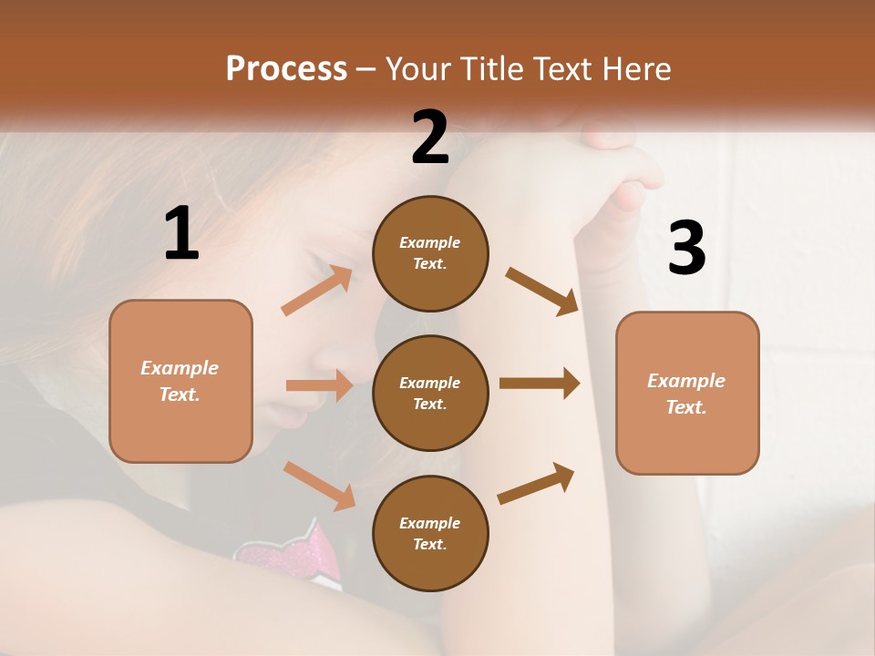 A Young Girl Is Holding Her Head In Her Hands PowerPoint Template