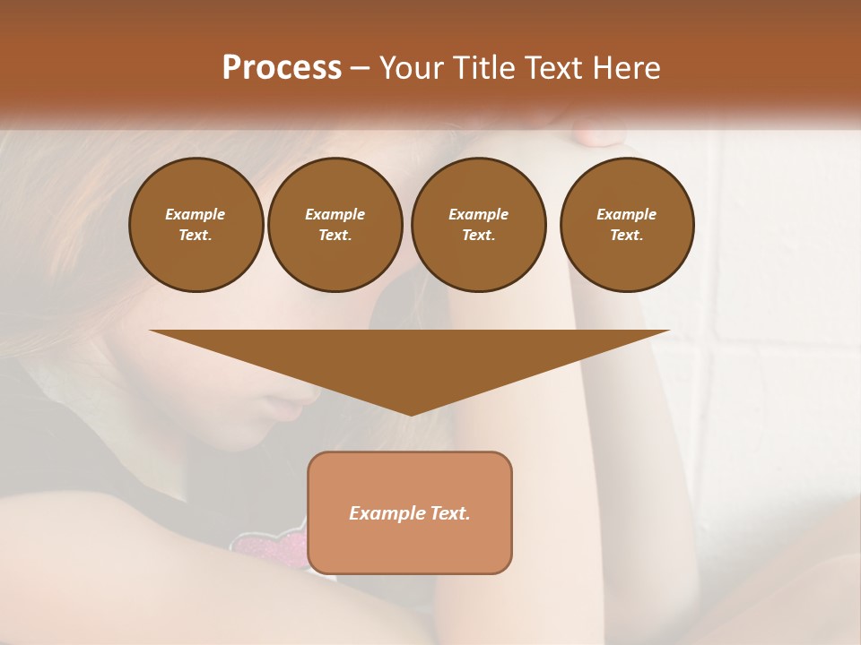 A Young Girl Is Holding Her Head In Her Hands PowerPoint Template