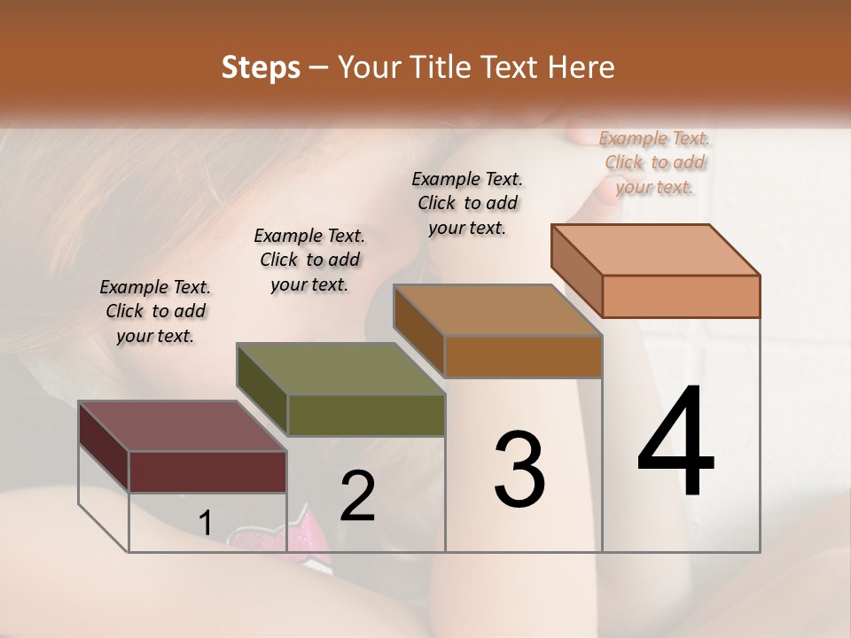 A Young Girl Is Holding Her Head In Her Hands PowerPoint Template