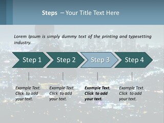 A Person Standing In Front Of A City At Night PowerPoint Template