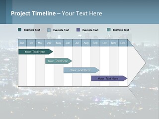 A Person Standing In Front Of A City At Night PowerPoint Template