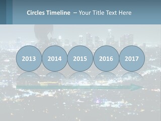 A Person Standing In Front Of A City At Night PowerPoint Template