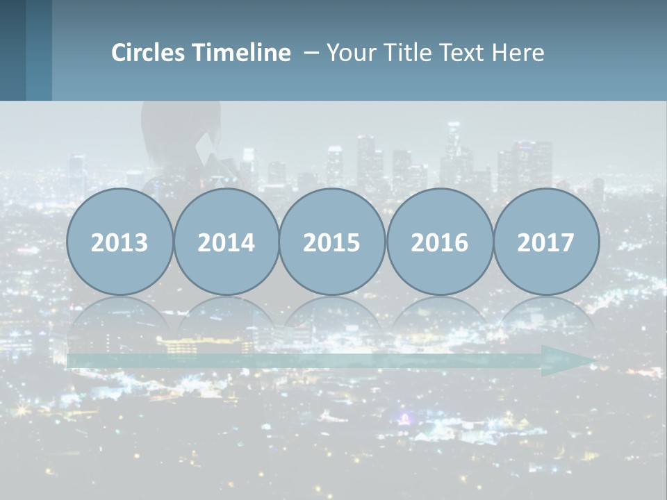 A Person Standing In Front Of A City At Night PowerPoint Template