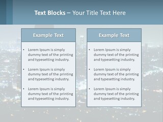 A Person Standing In Front Of A City At Night PowerPoint Template