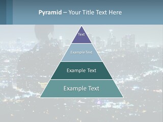 A Person Standing In Front Of A City At Night PowerPoint Template