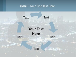 A Person Standing In Front Of A City At Night PowerPoint Template