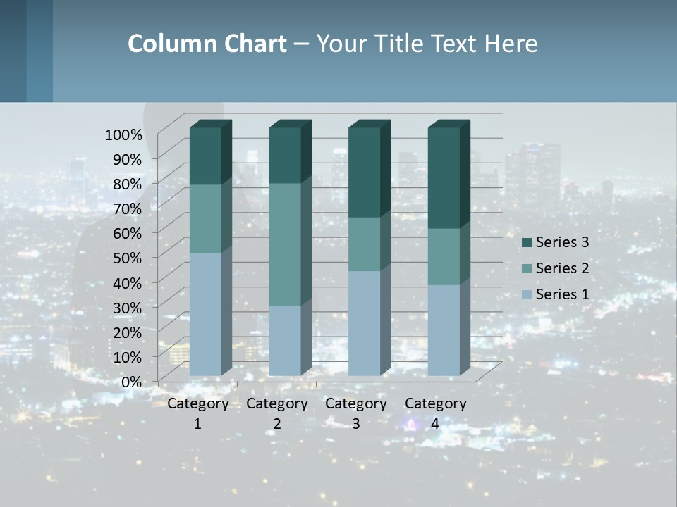 A Person Standing In Front Of A City At Night PowerPoint Template