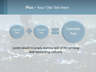 A Person Standing In Front Of A City At Night PowerPoint Template