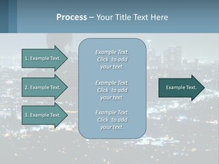 A Person Standing In Front Of A City At Night PowerPoint Template