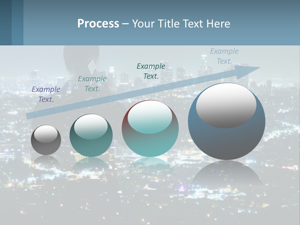 A Person Standing In Front Of A City At Night PowerPoint Template