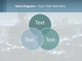 A Person Standing In Front Of A City At Night PowerPoint Template