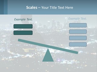 A Person Standing In Front Of A City At Night PowerPoint Template