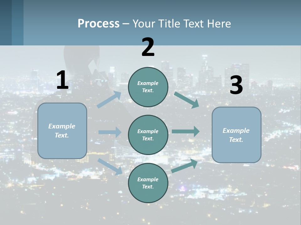 A Person Standing In Front Of A City At Night PowerPoint Template