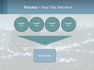 A Person Standing In Front Of A City At Night PowerPoint Template
