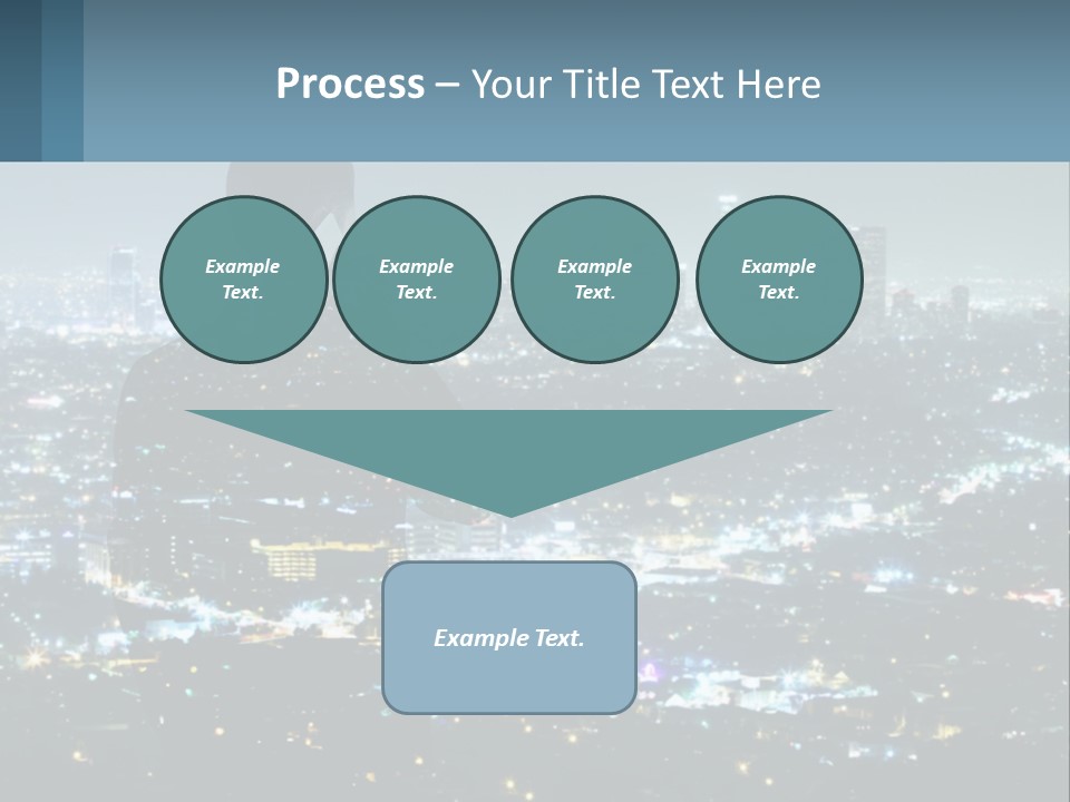 A Person Standing In Front Of A City At Night PowerPoint Template