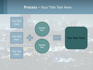 A Person Standing In Front Of A City At Night PowerPoint Template