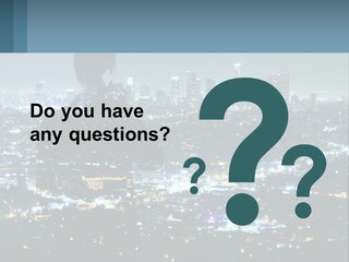 A Person Standing In Front Of A City At Night PowerPoint Template