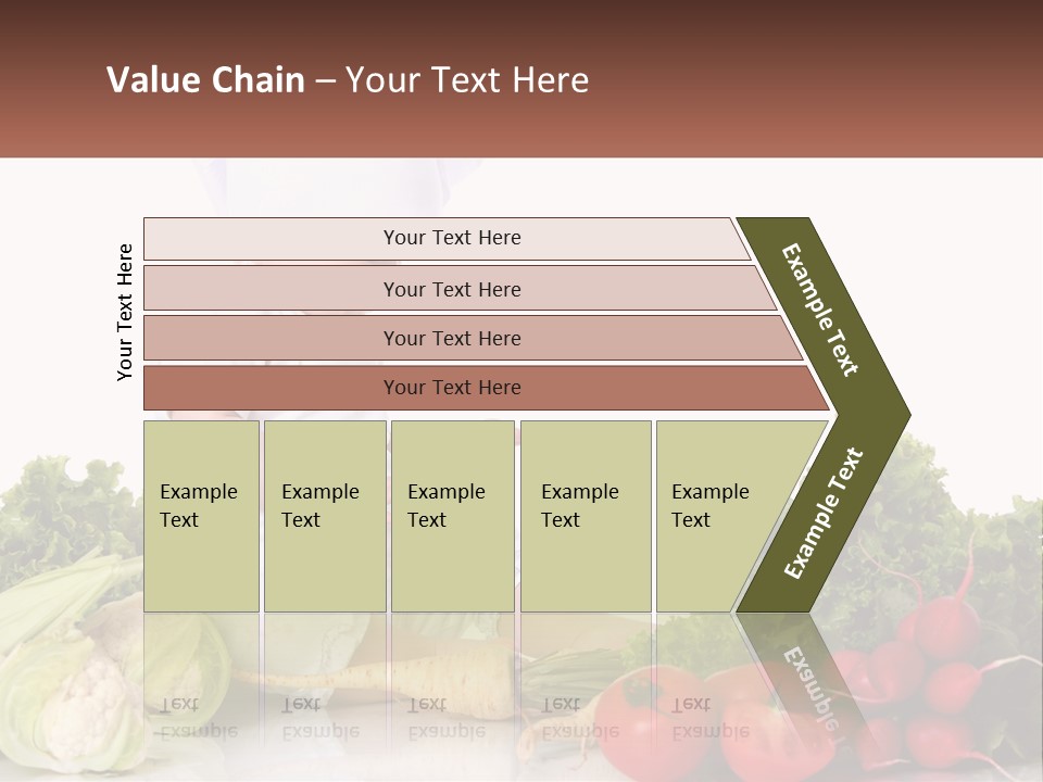 A Baby In A Chef's Hat Sitting On A Table Surrounded By Vegetables PowerPoint Template