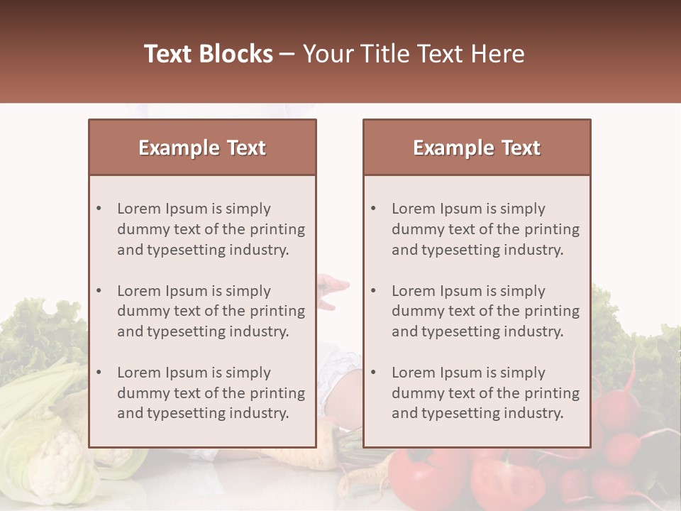 A Baby In A Chef's Hat Sitting On A Table Surrounded By Vegetables PowerPoint Template