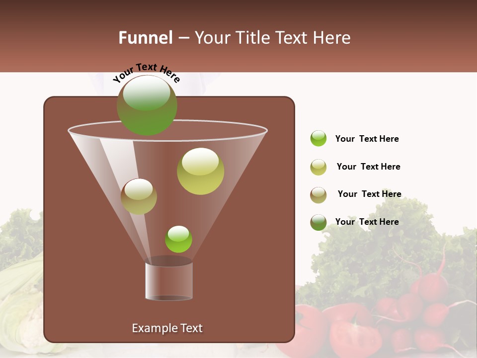 A Baby In A Chef's Hat Sitting On A Table Surrounded By Vegetables PowerPoint Template