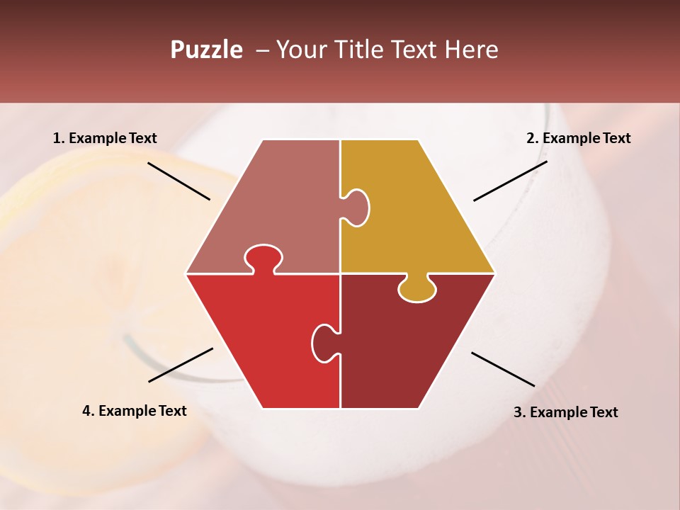 A Drink With A Slice Of Lemon On Top Of It PowerPoint Template