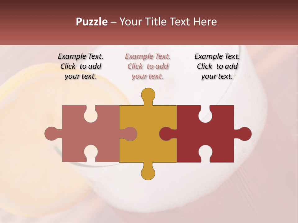 A Drink With A Slice Of Lemon On Top Of It PowerPoint Template