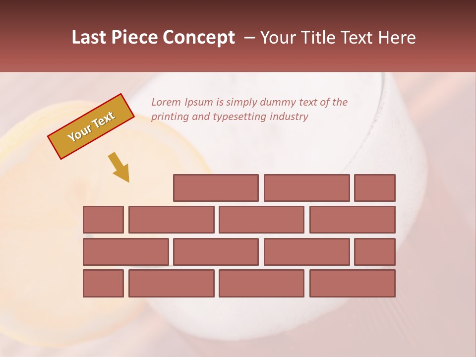 A Drink With A Slice Of Lemon On Top Of It PowerPoint Template