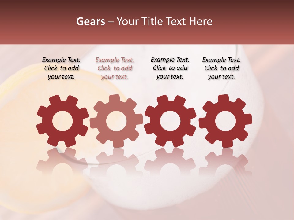 A Drink With A Slice Of Lemon On Top Of It PowerPoint Template