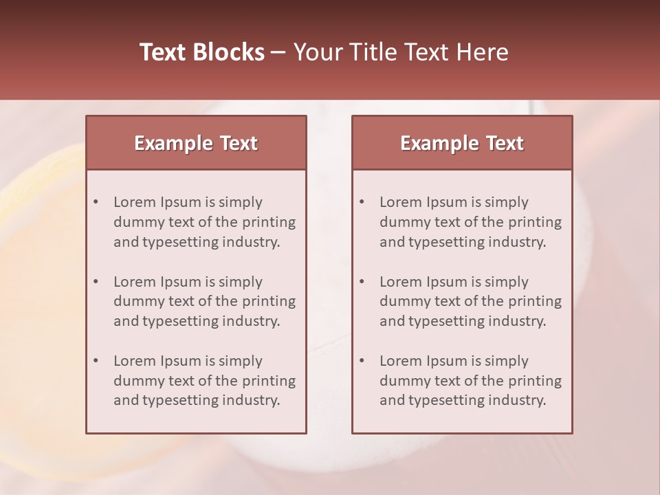 A Drink With A Slice Of Lemon On Top Of It PowerPoint Template