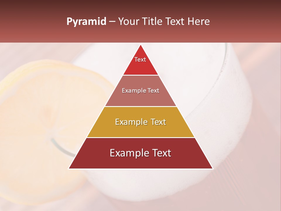 A Drink With A Slice Of Lemon On Top Of It PowerPoint Template