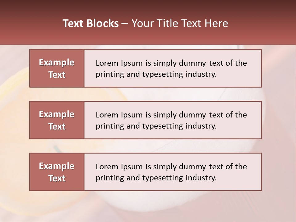 A Drink With A Slice Of Lemon On Top Of It PowerPoint Template